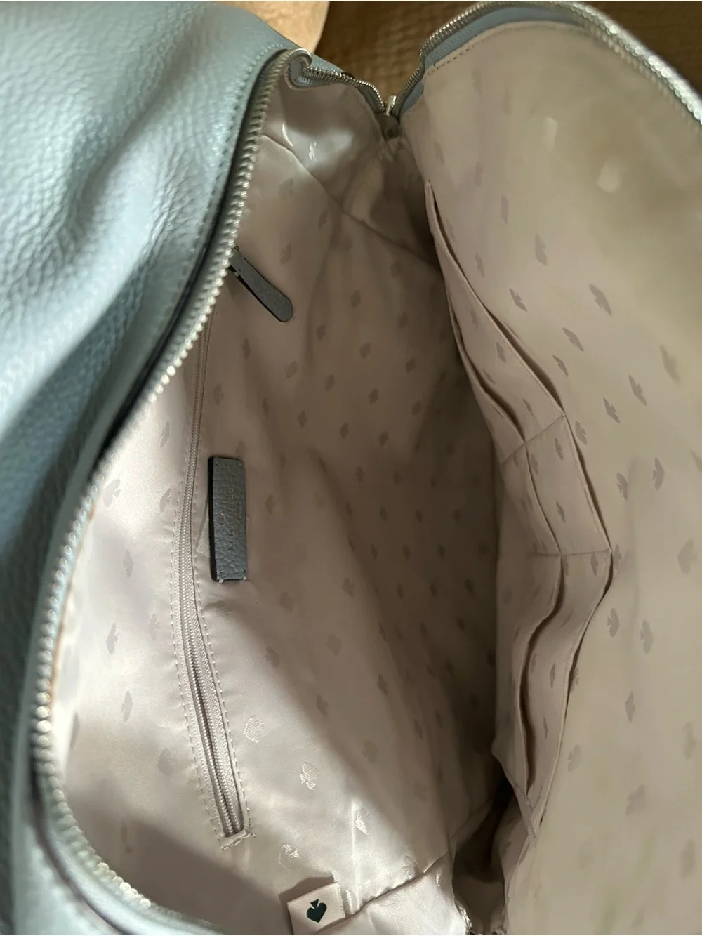 kate spade Light Blue Pebbled Leather Backpack